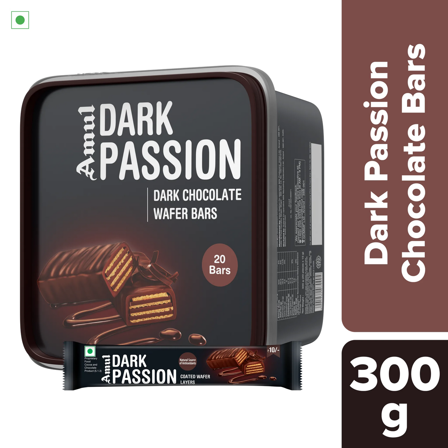 Amul dark passion choc wafers
