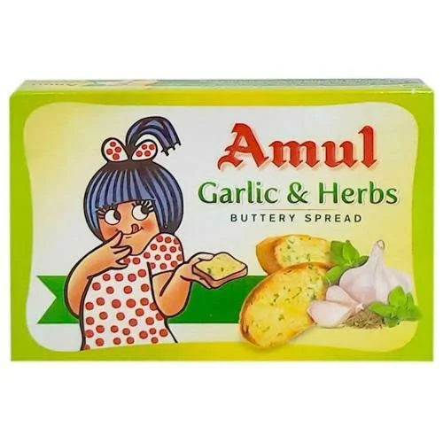 Amul buttery spread garlicherb 100g