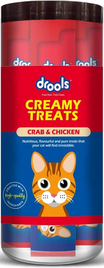 Drools creamy treats for n flavour 75g 5 sticks