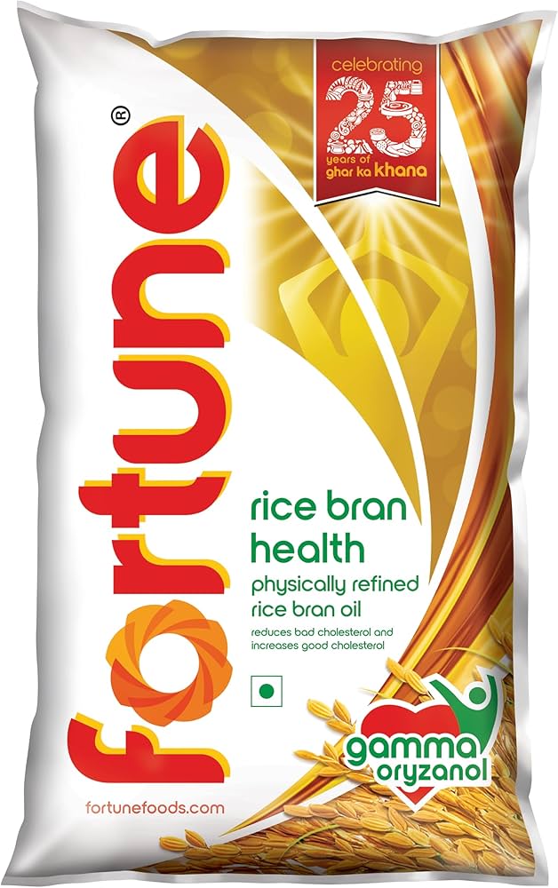 Fortune rice bran health oil 1l pouch