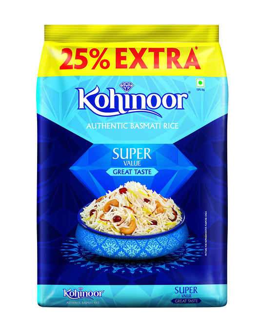 Kohinoor super value rice 1kg 25 extra