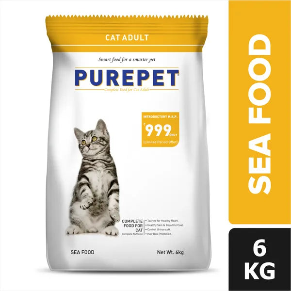 Purepet cat 6kg sea food
