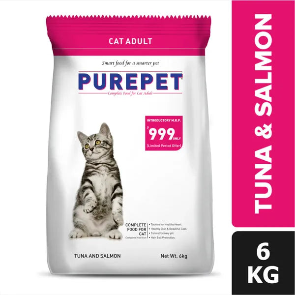 Purepet cat 6kg tuna salmon