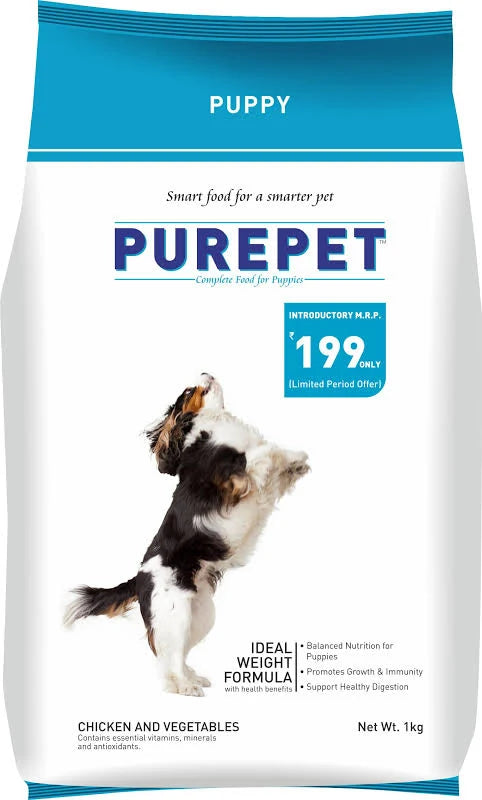 Purepet puppy chicken vegetable 1 kg
